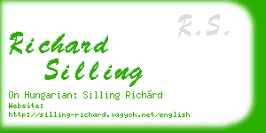 richard silling business card